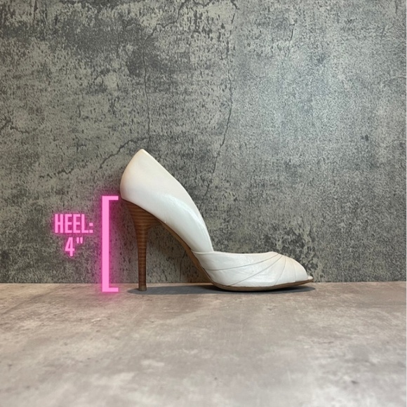 ALDO Peep Toe Folded Leather Pump - Picture 11 of 11